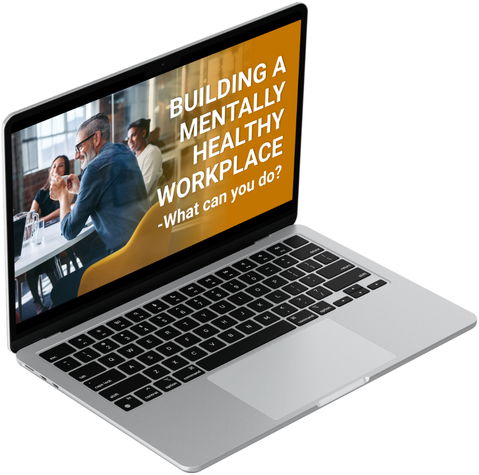 Proactive EAP content shown across desktop, laptop and phone: Gratitude shapes your mind and mood, R U OK?, Finding Your Voice